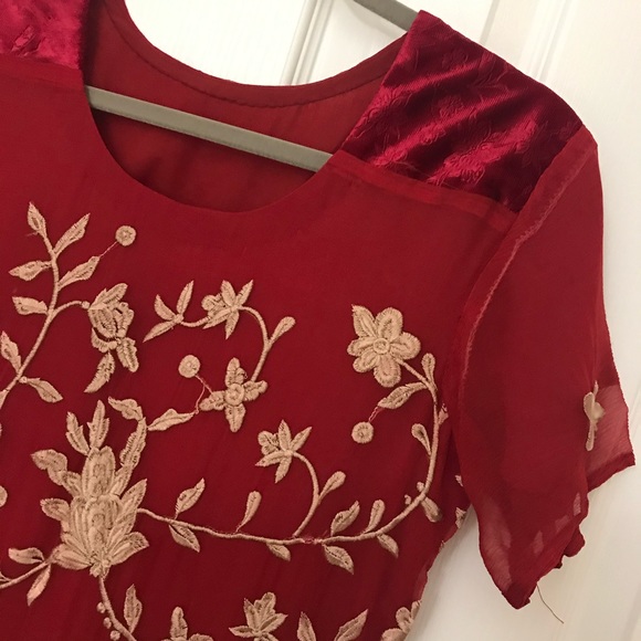 Pakistani 3pcs chiffon suit - Picture 3 of 9